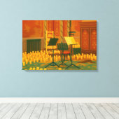 Toile Prelude aux chandelles - Salle de musique, Pavillo (Insitu (Plancher de Bois))