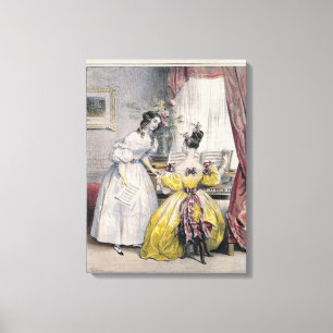 Toile Prélude, de "DES Femmes de journal", 1830-48