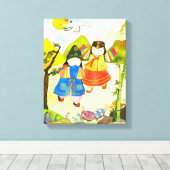 Toile Premier anniversaire du bébé coréen (Insitu (Plancher de Bois))