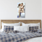Toile Premier Baiser par Bouguereau, Anges victoriens d' (Insitu(Chambre))