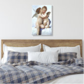 Toile Premier Baiser par Bouguereau, Anges victoriens d' (Insitu(Chambre))