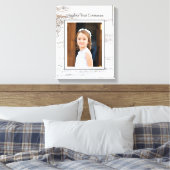Toile Premier jour de communion ! Image personnalisée (Insitu(Chambre))