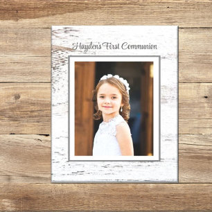 Toile Premier jour de communion ! Image personnalisée
