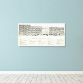 Toile Premier marché et mission (Insitu (Plancher de Bois))