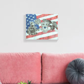 Toile Premier répondeur patriotique (Insitu(Salon))