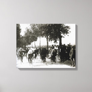 Toile Premier Tour de France 1903 Le Départ de la Course