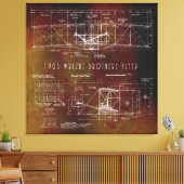 Toile Premier vol Wright Bros Plan d'avion 1903 (Insitu(Salon))
