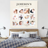 Toile Première année de garde de bébé moderne Calendrier (Insitu(Chambre))