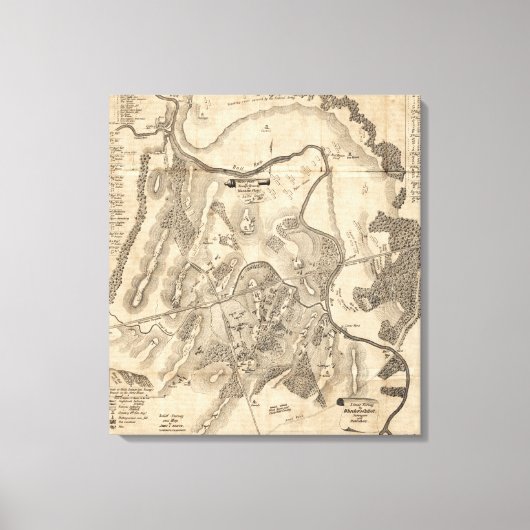 Toile Première bataille de Bull Run - Guerre civile Pano (Recto)