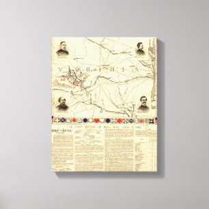 Toile Première bataille de course de Taureau - guerre