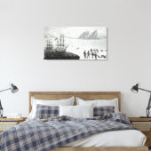 Toile Première communication avec les autochtones du Pri (Insitu(Chambre))