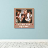 Toile Première fête des mères Trois photos Collage Mocha (Insitu (Plancher de Bois))