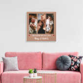 Toile Première fête des mères Trois photos Collage Mocha (Insitu(Salon))