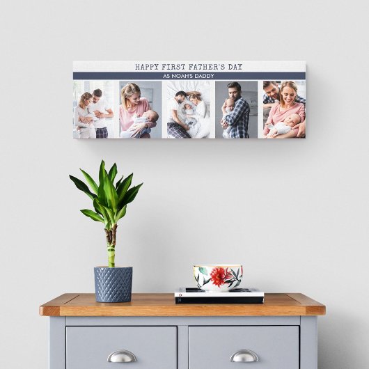 Toile Première Fête des pères en tant que papa - 5 Photo