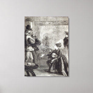 Toile Première rencontre d'Edouard IV et de Madame