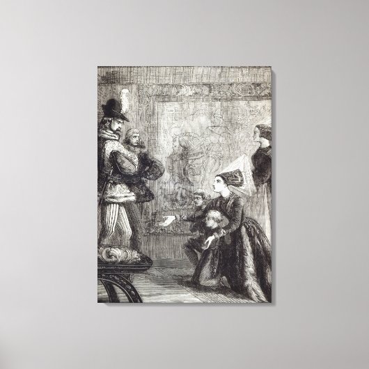 Toile Première réunion d'Edward IV et de Lady Elizabeth (Recto)