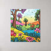 Toile Premium Wrapped Canvas Custom (40.00" x 44.30") (Recto)