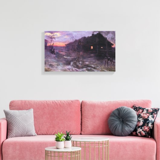 Toile Prémonition par Henryk Weyssenhoff, probablement à (Insitu(Salon))