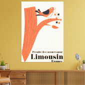 Toile Prendre des vacances pour Limousin France . (Insitu(Salon))