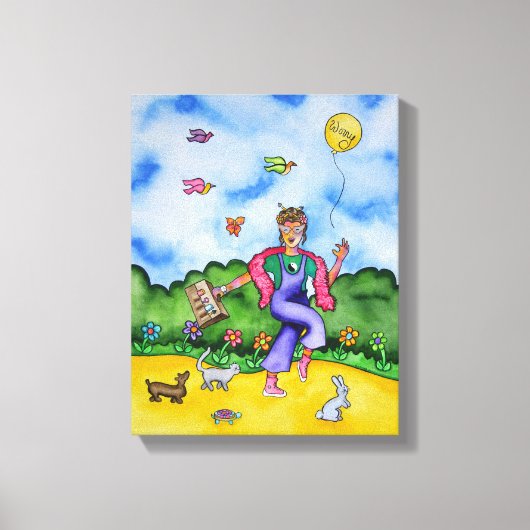 Toile Prenez le temps de moments de joie par Rita Loyd (Recto)