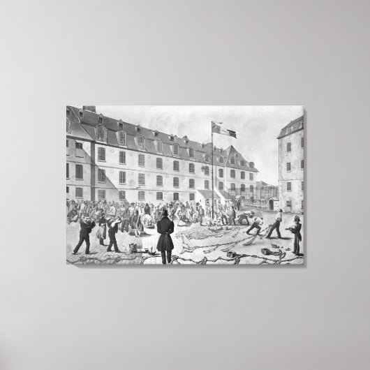 Toile Préparation de l'enchaînement des condamnés (Recto)