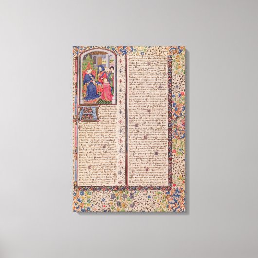 Toile Présentation de "La politique" au roi (Recto)