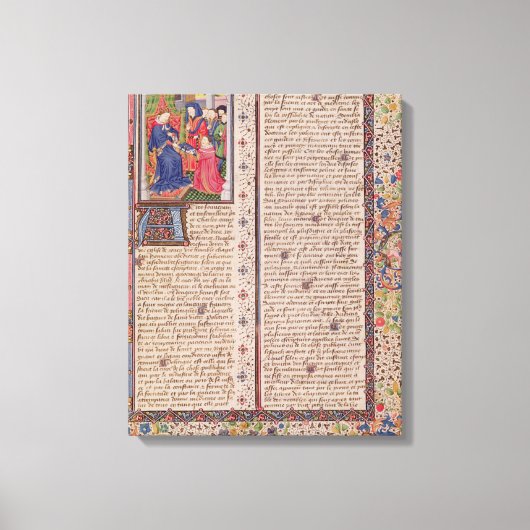 Toile Présentation de "La politique" au roi (Recto)