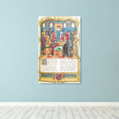 Toile Présentation des Mémoires à Louis XI (Insitu (Plancher de Bois))