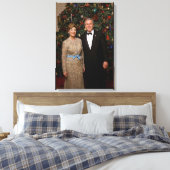 Toile Président George Bush, Laura Christmas Maison Blan (Insitu(Chambre))