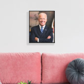 Toile Président Joe Biden Ancien VP Portrait officiel SM (Insitu(Salon))