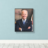Toile Président Joe Biden Ancien VP Portrait officiel SM (Insitu (Plancher de Bois))