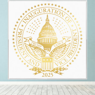Toile Président Trump VP Vance Jour d'investiture 2025