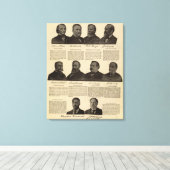 Toile Présidents US, autographes, biographies (Insitu (Plancher de Bois))