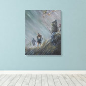 Toile Presque perdu 2014 (Insitu (Plancher de Bois))