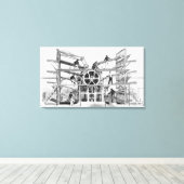 Toile Presse à cylindres inventée par Richard March (Insitu (Plancher de Bois))