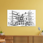 Toile Presse à cylindres inventée par Richard March (Insitu(Salon))
