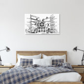 Toile Presse à cylindres inventée par Richard March (Insitu(Chambre))