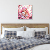 Toile Pretty Pink Elven Fairy & Dragon  (Insitu(Chambre))