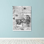 Toile Priam regarde la reconstruction de Troy (Insitu (Plancher de Bois))