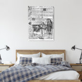 Toile Priam regarde la reconstruction de Troy (Insitu(Chambre))