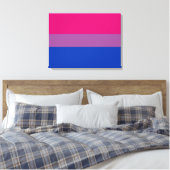 Toile Pride bisexuelle (Bi Drapeau) (Insitu(Chambre))