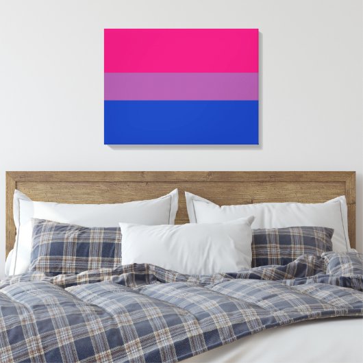 Toile Pride bisexuelle (Bi Drapeau) (Insitu(Chambre))