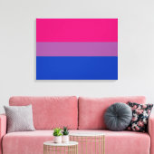 Toile Pride bisexuelle (Bi Drapeau) (Insitu(Salon))