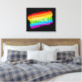 Toile Pride Brushstroke Rainbow (Insitu(Chambre))
