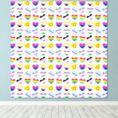 Toile Pride Hearts Imprimer (Insitu (Plancher de Bois))