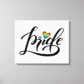 Toile Pride Script Heart (Recto)