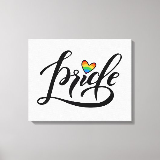 Toile Pride Script Heart (Recto)