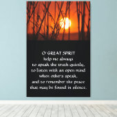 Toile Prière amérindienne (Insitu (Plancher de Bois))