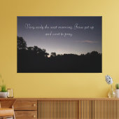Toile Prière au lever du soleil sur un (Insitu(Salon))