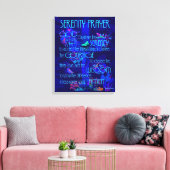 Toile Prière de sérénité en bleu (Insitu(Salon))